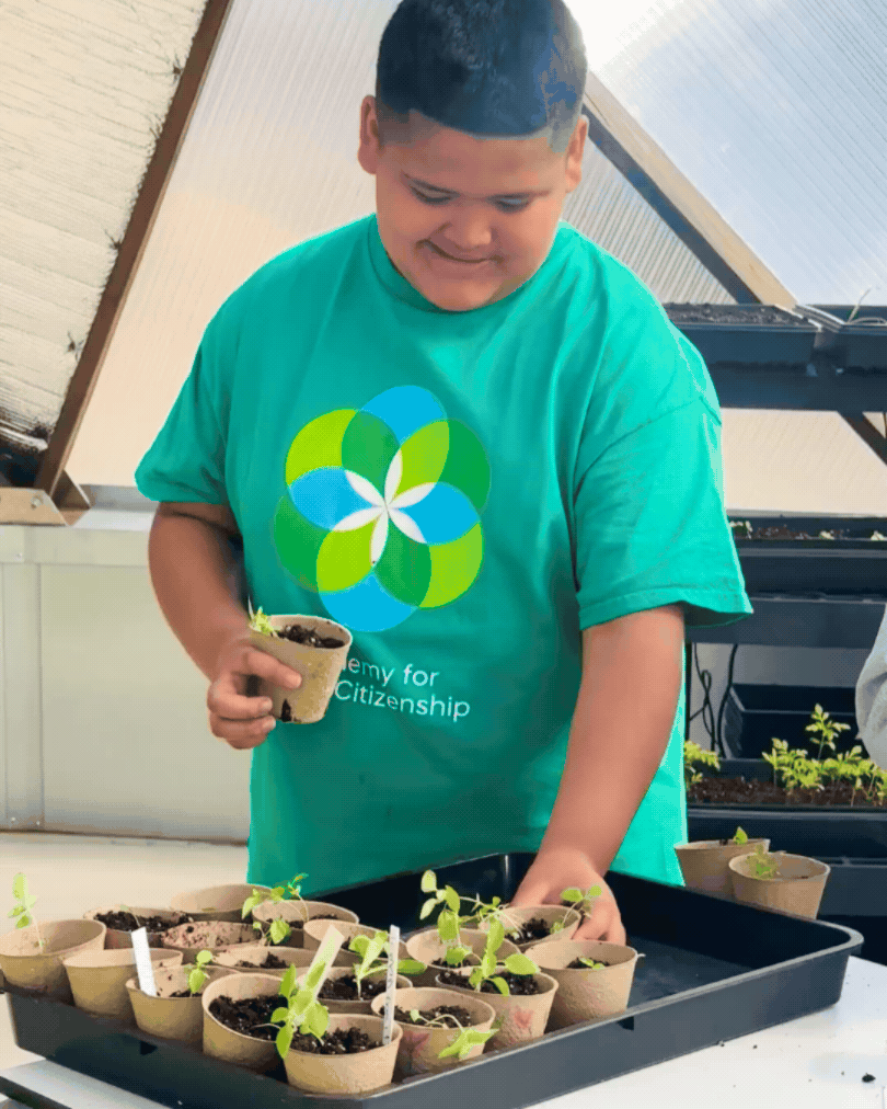 AGC Green Team 4 5 Student Organizing Plants 2026 GIF