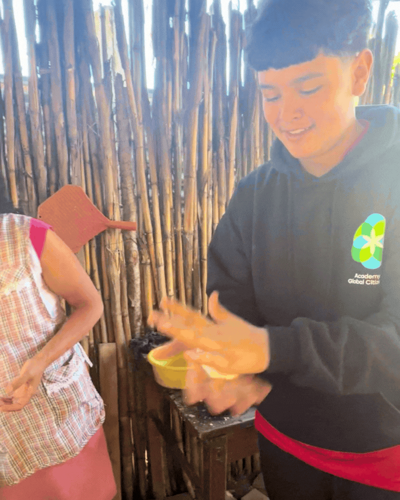 AGC MYP Male Student Service Trip Guatemala Cooking 2026 GIF